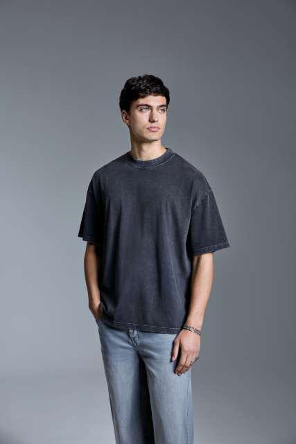 AM019 ANTHEM DISTORTION WASHED T-SHIRT