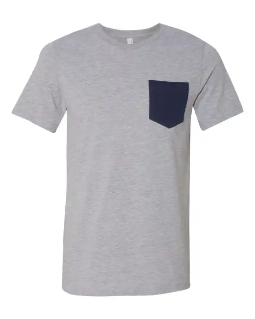 BELLA BE3021 MEN'S JERSEY SHORT SLEEVE POCKET TEE
