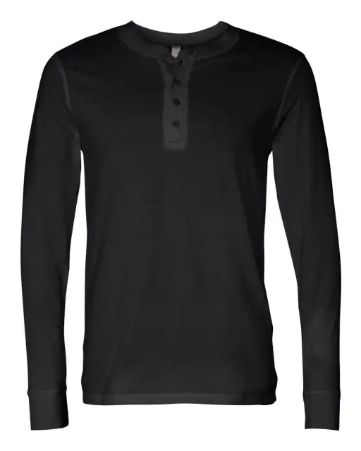 BELLA BE3150 MEN'S JERSEY LONG SLEEVE HENLEY