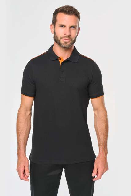 DESIGNED TO WORK WK270 MUŠKA KONTRASTNA DAYTODAY POLO MAJICA KRATKIH RUKAVA