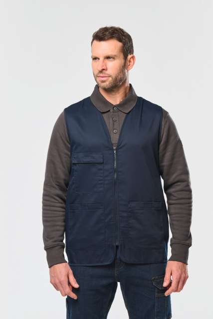 WK608 UNISEX POLYCOTTON MULTI-POCKET VEST