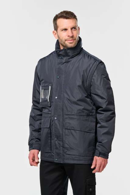WK6106 DETACHABLE-SLEEVED WORKWEAR PARKA