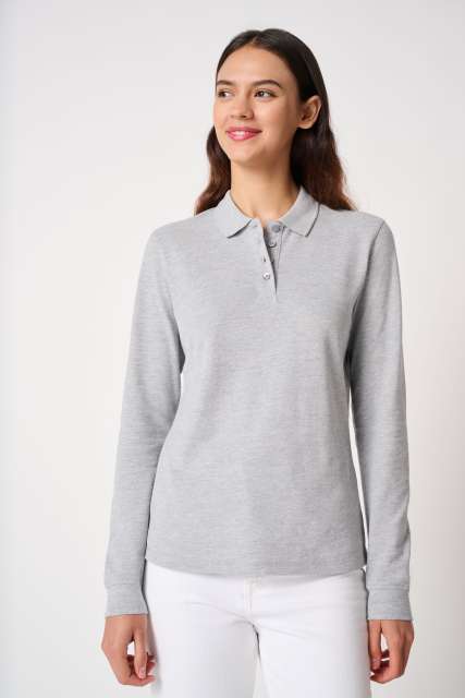 IB223 LADIES' PIQUE LONG-SLEEVES POLO SHIRT