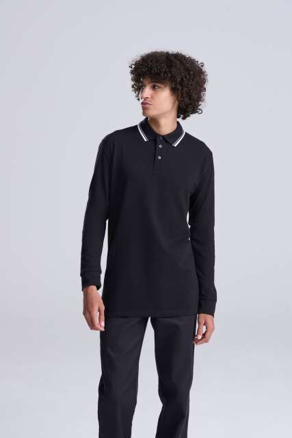JUST POLOS JP103 100 POLO MAJICA DUGIH RUKAVA S OBRUBOM