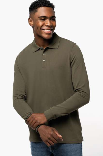 KARIBAN KA243 MEN'S LONG-SLEEVED POLO SHIRT