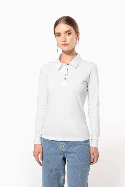 KARIBAN KA265 ŽENSKA JERSEY POLO MAJICA DUGIH RUKAVA