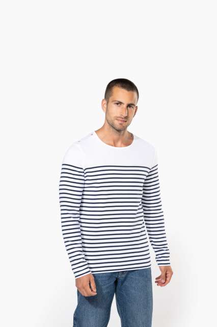 KA366 MEN’S LONG-SLEEVED BRETON STRIPE TOP
