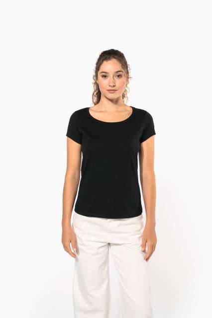 KARIBAN KA384 LADIES’ BOAT NECK SHORT-SLEEVED T-SHIRT