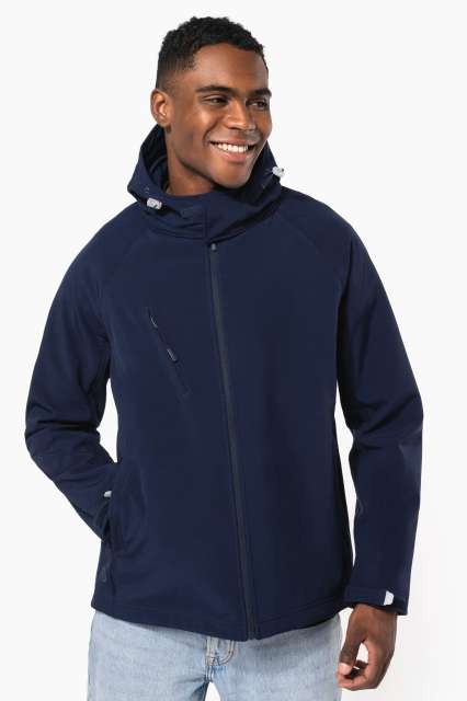 KARIBAN KA413 MEN'S DETACHABLE HOODED SOFTSHELL JACKET