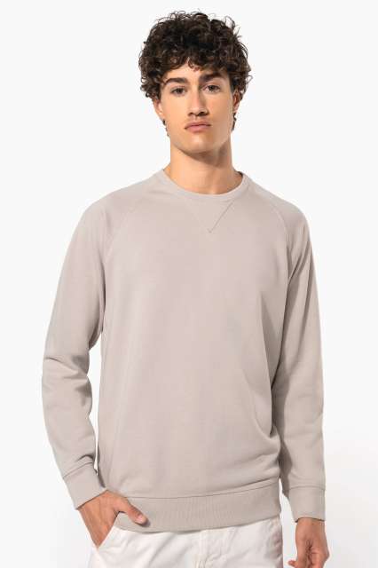 KARIBAN KA480 MEN'S ORGANIC COTTON CREW NECK RAGLAN SLEEVE SWEATSHIRT