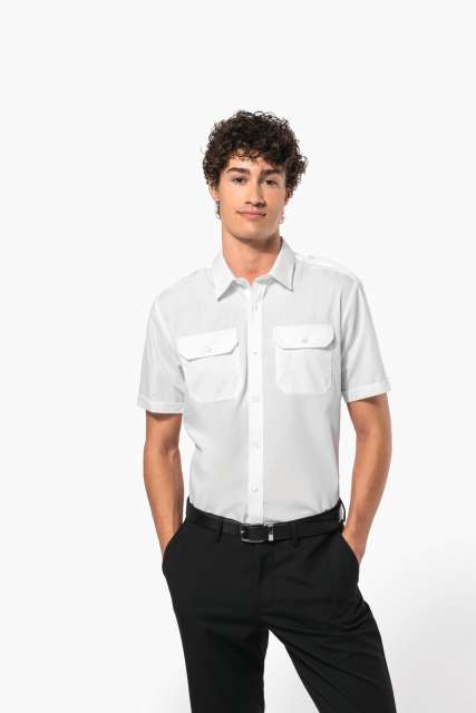 KA503 MEN'S SHORT-SLEEVED PILOT SHIRT