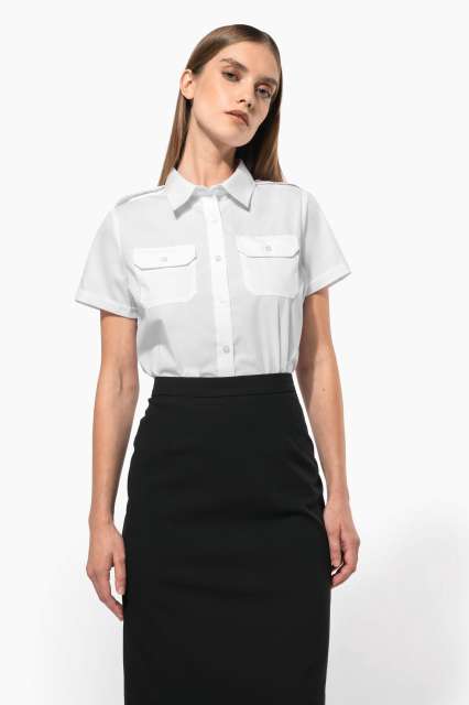 KARIBAN KA504 LADIES’ SHORT-SLEEVED PILOT SHIRT