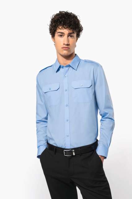 KARIBAN KA505 MEN'S LONG-SLEEVED PILOT SHIRT