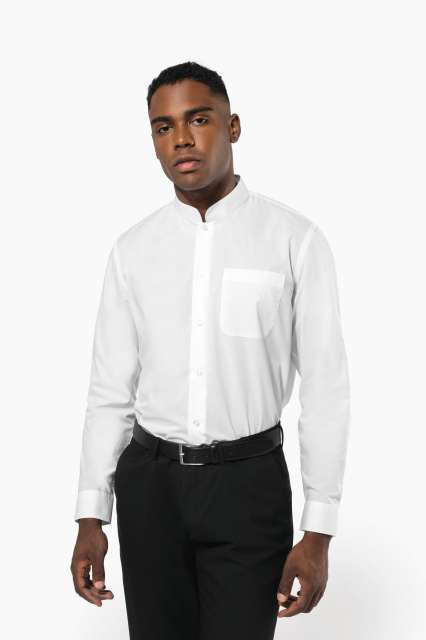 KA515 MEN'S LONG-SLEEVED MANDARIN COLLAR SHIRT