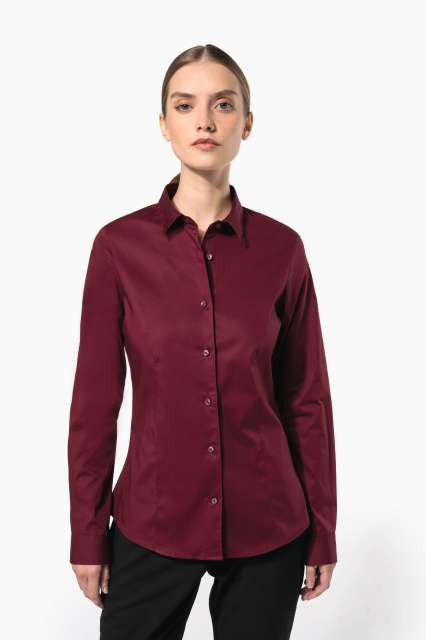 KARIBAN KA530 LADIES' LONG-SLEEVED STRETCH SHIRT