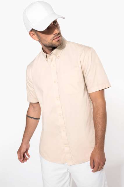 KARIBAN KA587 MEN'S ARIANA III SHORT-SLEEVE COTTON SHIRT