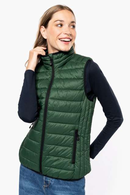 KARIBAN KA6114 LADIES' LIGHTWEIGHT SLEEVELESS FAKE DOWN JACKET