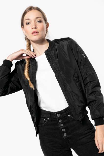 KARIBAN KA6123 LADIES' BOMBER JACKET