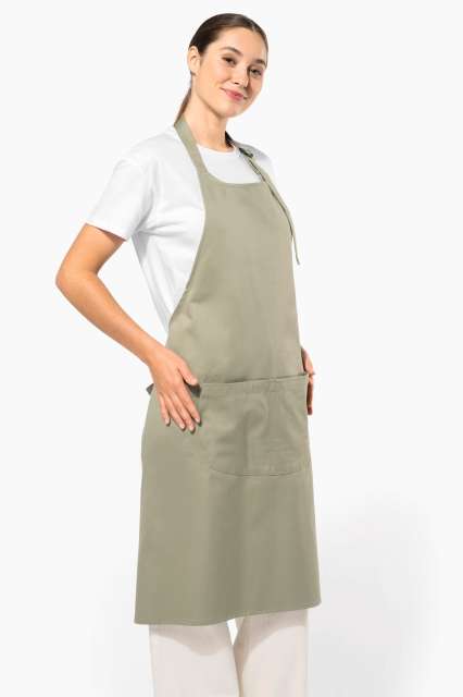 KA8007 APRON WITH POCKET IN ORGANIC COTTON
