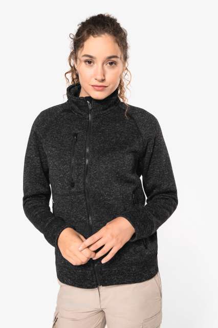 KA9107 LADIES' FULL ZIP HEATHER JACKET