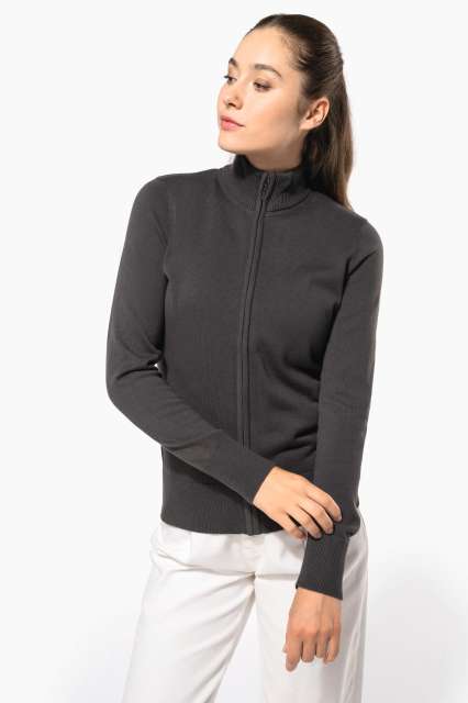 KARIBAN KA962 LADIES' FULL ZIP CARDIGAN