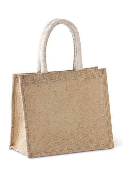 KIMOOD KI0273 JUTE CANVAS TOTE - MEDIUM