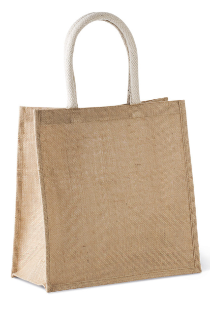KIMOOD KI0274 JUTE CANVAS TOTE - LARGE