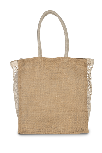 KIMOOD KI0281 SHOPPING BAG WITH MESH GUSSET