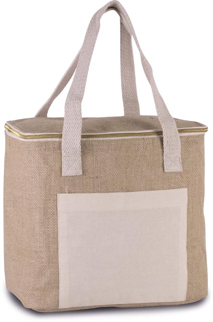 KIMOOD KI0353 JUTE COOL BAG - MEDIUM SIZE