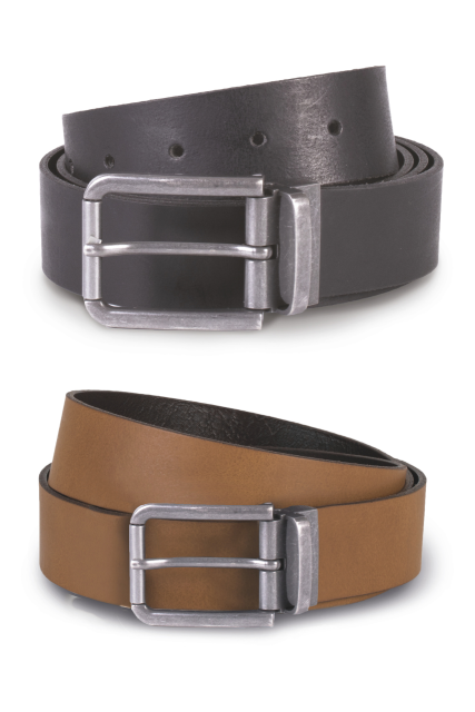 K-UP KP812 RAW EDGE LEATHER BELT - 35MM