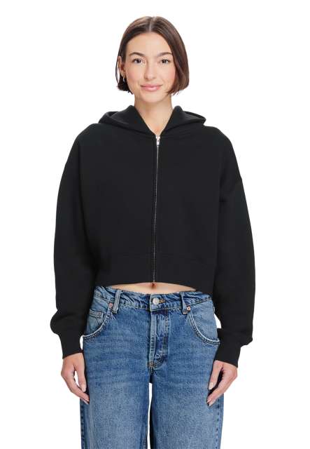 LANE SEVEN LS88003 WOMENS RELAXED CROP ZIP