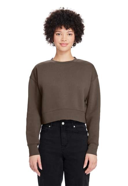 LANE SEVEN LS88004 WOMENS RELAXED CROP CREWNECK