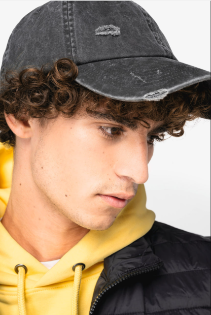 NS026 ECO-FRIENDLY UNISEX RIPPED EFFECT CAP