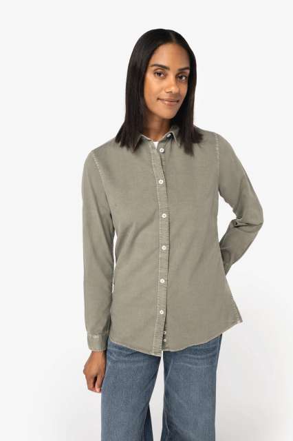 NATIVE SPIRIT NS503 LADIES' WASHED SHIRT