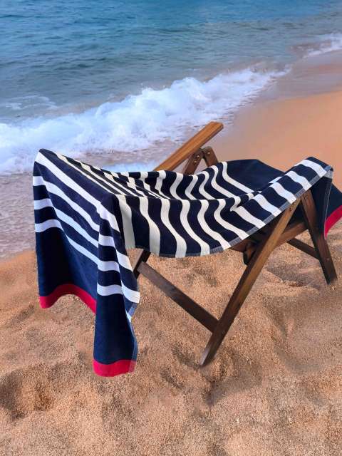 OLV4050 OLIMA „SAILOR” VELUR RUČNIK ZA PLAŽU