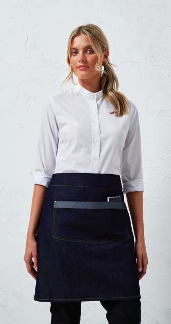 PR128 'DOMAIN' CONTRAST DENIM WAIST APRON