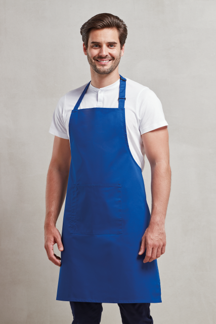 PREMIER PR154 'COLOURS COLLECTION’ BIB APRON WITH POCKET