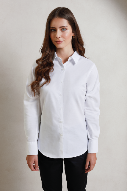 PREMIER PR334 WOMEN'S LONG SLEEVE SIGNATURE OXFORD BLOUSE
