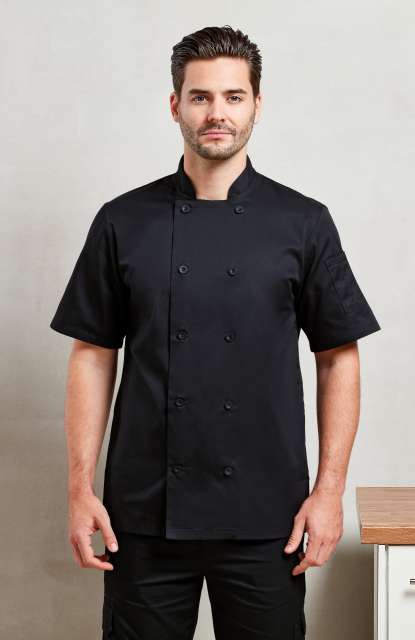 PREMIER PR656 SHORT SLEEVE CHEF'S JACKET
