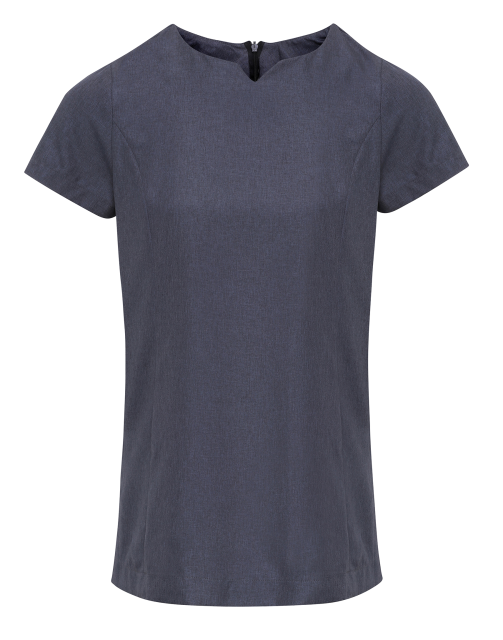 PR688 ‘VIOLA' LINEN-LOOK CUT NECK BEAUTY TUNIC