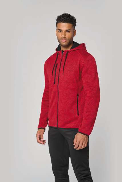 PROACT PA365 MEN'S HEATHER HOODED JACKET