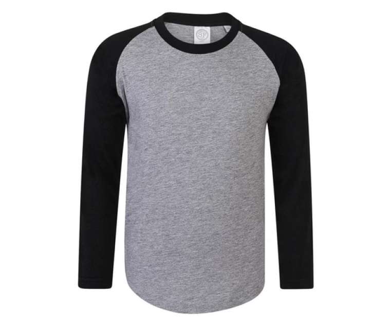 SF CLOTHING SFM271 DJEČJA BASEBALL MAJICA DUGIH RUKAVA