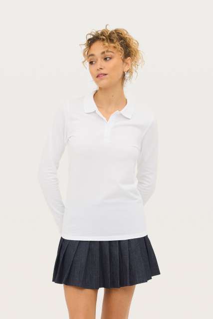 SOL'S SO02083 SOL'S PERFECT LSL WOMEN - LONG-SLEEVE PIQUÉ POLO SHIRT