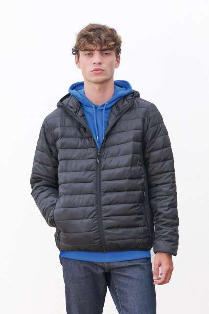 SO04444 SOL'S STREAM HOODED MEN - LIGHTWEIGHT HOODED PADDED JACKET