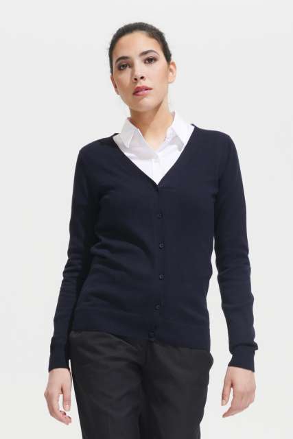 SOL'S SO90012 SOL'S GOLDEN WOMEN - V-NECK KNITTED CARDIGAN